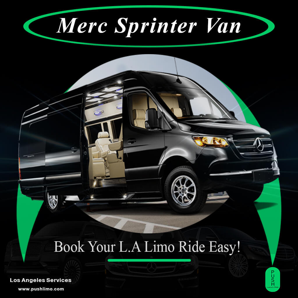 Limousine Mercedes Sprinter Vans, LAX Limo Service to Los Angeles County